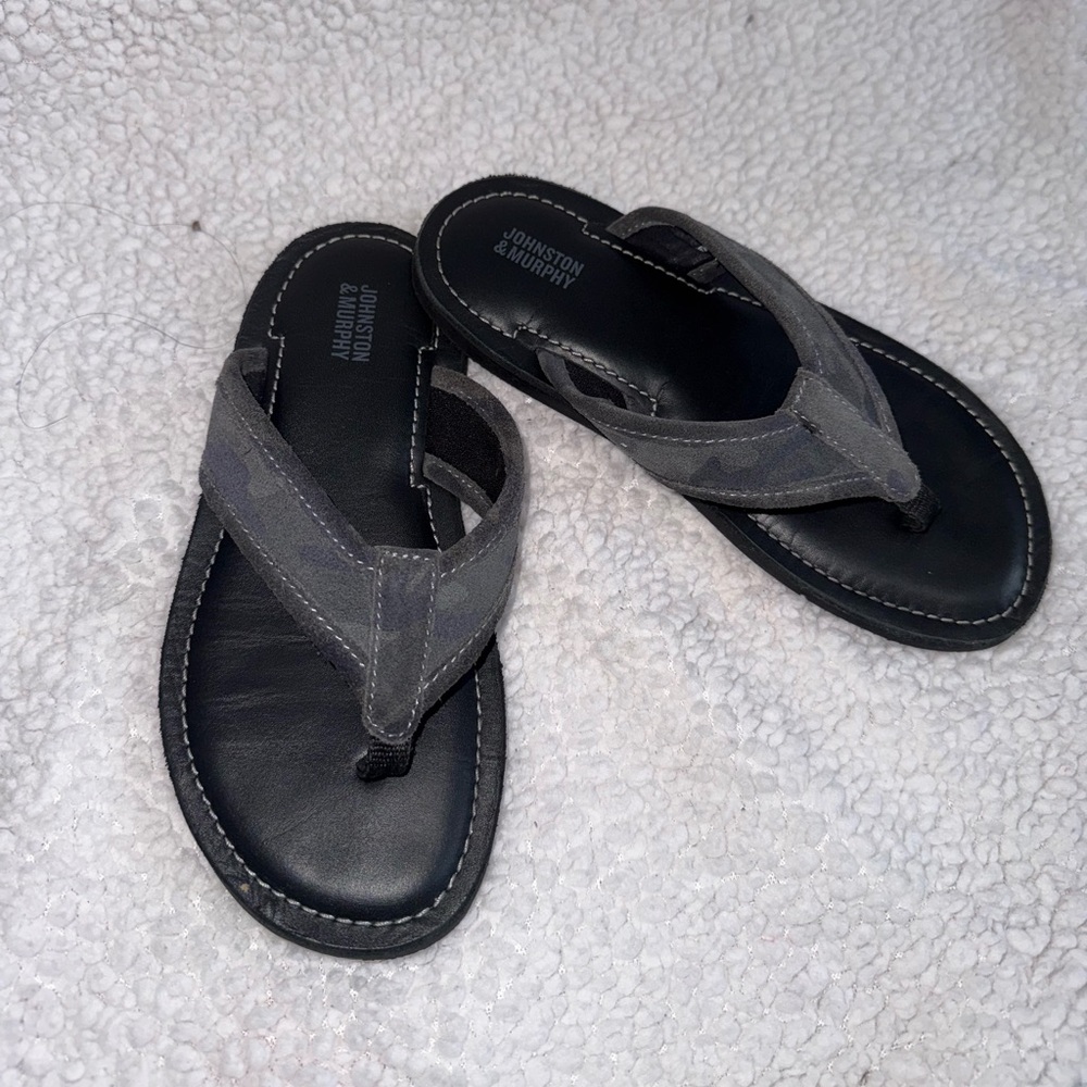 Johnston & Murphy Boys' Gray Leather Shoes